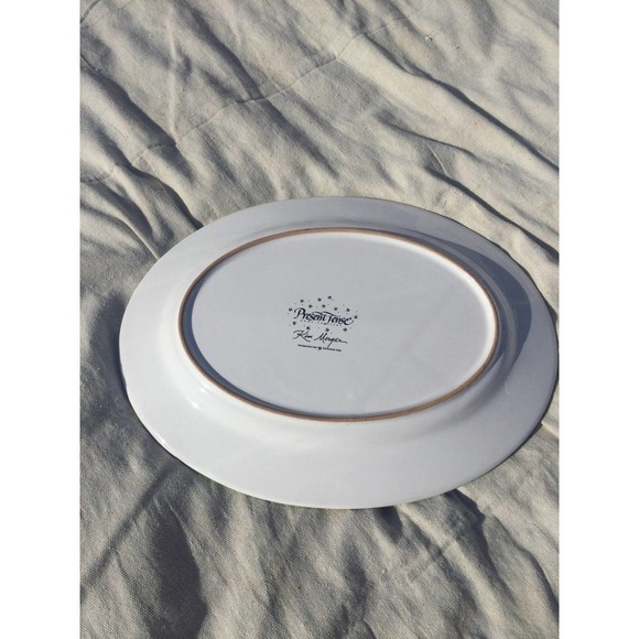 11” spring platter Easter butterfly dinner party gathering green Italy Italian - Picture 7 of 9